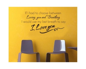 I Love You Quote Wall Decal